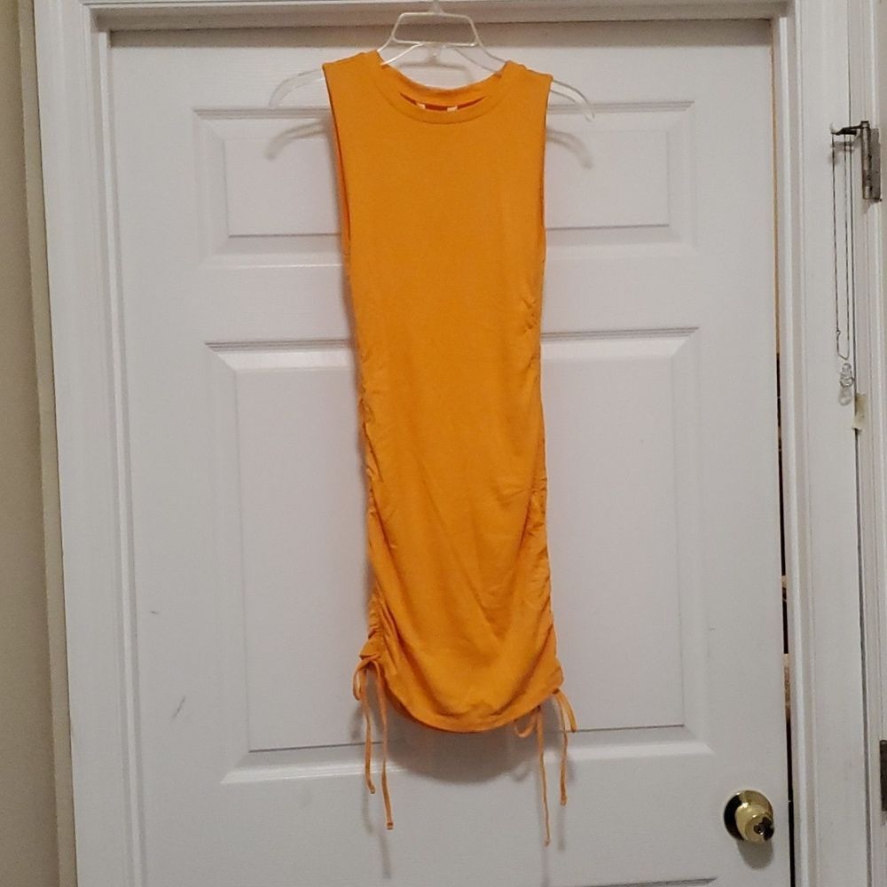 BB Dakota woman orange dress